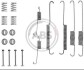 Монтажний к-кт гальмівних колодок A.B.S. - (6530640, 9404308428, 95706400) A.B.S. 0640Q (фото 1)