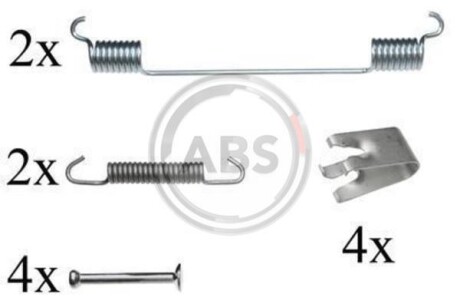 Комплектующие, тормозная колодка - (2T142A225AB, 5039023, 77363851) A.B.S. 0814Q