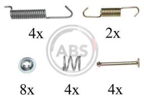 Комплектующие, стояночная тормозная система - A.B.S. 0821Q