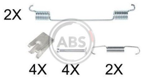 Комплектующие, тормозная колодка - A.B.S. 0883Q