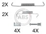 Комплектующие, стояночная тормозная система - A.B.S. 0887Q (фото 1)