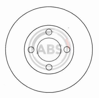 Фото 2 - Гальмівний диск A.B.S. 15749