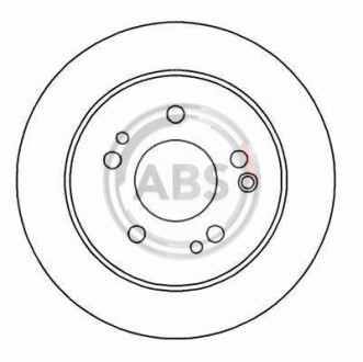 Фото 2 - Гальмівний диск A.B.S. 15779