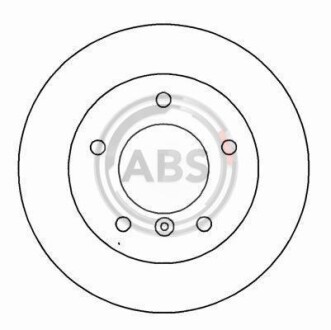 Диск гальмівний A.B.S. - A.B.S. 15782