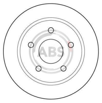 Гальмівний диск задн. Granada/Scorpio 91-95 - (1595875, 1619053, 1619054) A.B.S. 15802