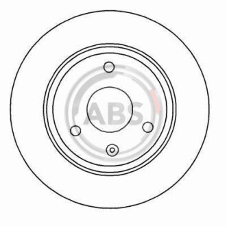 Фото 2 - Гальмівний диск A.B.S. 15839