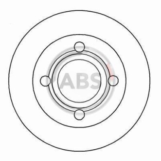 Тормозной диск - (443615601E) A.B.S. 16068