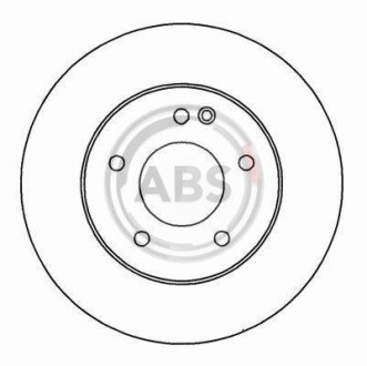 Фото 2 - Гальмівний диск A.B.S. 16179