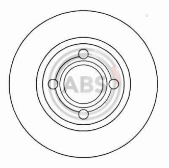 Фото 2 - Гальмівний диск A.B.S. 16202