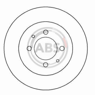 Гальмівний диск задн. Laguna (92-01) - (7701204295, 7700800002, 7701205844) A.B.S. 16214 (фото 1)