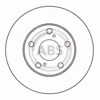 Диск гальмівний A.B.S. - (4351206040, 4351207020, 4351233040) A.B.S. 16220