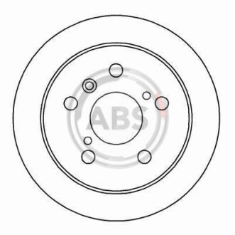 Гальмівний диск задн. Camry/ES 96-02 - A.B.S. 16229