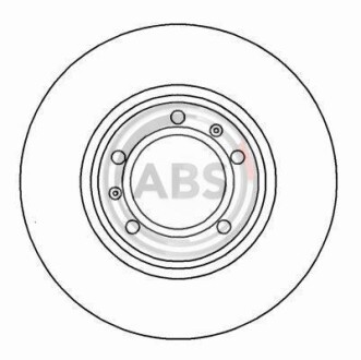 Гальмівний диск перед. E38 (94-02) - A.B.S. 16331