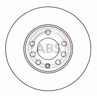 Тормозной диск - (32025723, 4566840, 4801628) A.B.S. 16486