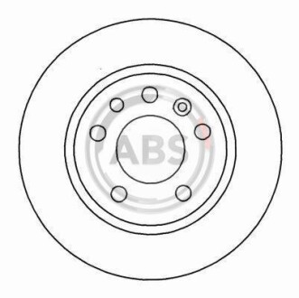 Тормозной диск - (0569210, 569210, 90512910) A.B.S. 16489