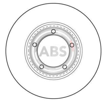 Тормозной диск - (5812944010, 5812844010) A.B.S. 16565