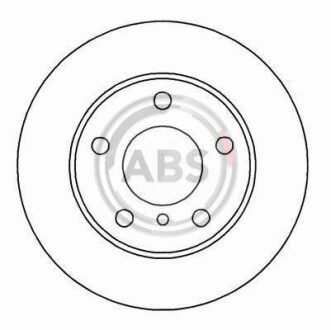 Тормозной диск - A.B.S. 16567