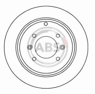 Гальмівний диск задн. 406 (02-05) - (4246L7, 4246T6, 4246T7) A.B.S. 16647