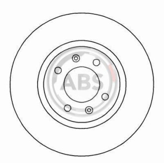 Гальмівний диск перед. 406/Xantia (96-04) - A.B.S. 16649