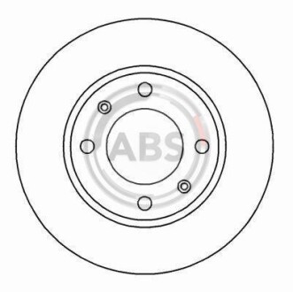 Диск гальмівний A.B.S. - (1618860980, 169115, 4246G6) A.B.S. 16876