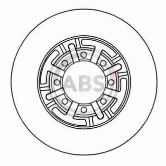 Фото 2 - Гальмівний диск A.B.S. 16944