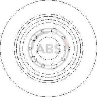 Фото 2 - Гальмівний диск A.B.S. 17013