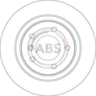 Фото 2 - Гальмівний диск A.B.S. 17024