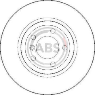 Тормозной диск - (34101166071, 34116769305, 34116855156) A.B.S. 17025