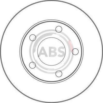 Тормозной диск - (4B0615601) A.B.S. 17056