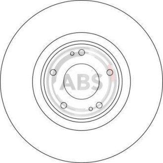 Диск гальмівний A.B.S. - (mr370723, mr493993, 4615a031) A.B.S. 17127