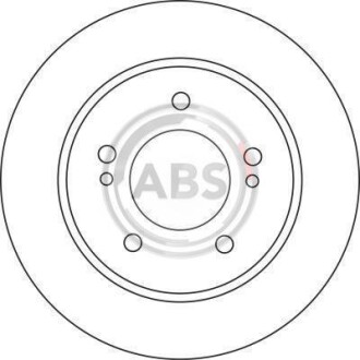 Тормозной диск - (432062Y503, 4320631U10, 4320631U12) A.B.S. 17139