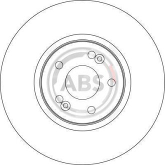 Фото 2 - Гальмівний диск A.B.S. 17154