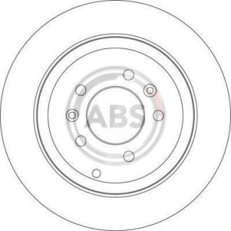 Фото 2 - Гальмівний диск A.B.S. 17343