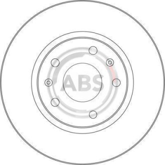 Фото 2 - Гальмівний диск A.B.S. 17389