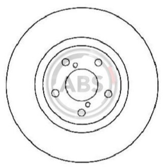 Тормозной диск - (26300AG000, 26300AG001, 26300AG02A) A.B.S. 17955