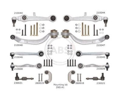 К-кт важелів перед. підвіски Audi A4/A6/Superb/Passat B5 (з товстим пальцем) - (4D0498998KIT) A.B.S. 219900 (фото 1)