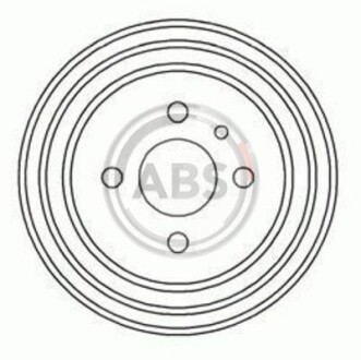 Гальмівний барабан задн. Passat 93-96 - A.B.S. 2373S