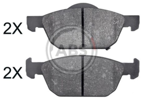 Гальмівні колодки дискові (1 к-т) A.B.S. - A.B.S. 35002