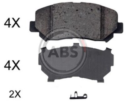 Комплект тормозных колодок - (68225170AA) A.B.S. 35057