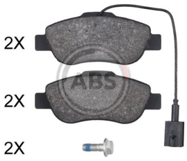 Гальмівні колодки дискові (1 к-т) A.B.S. - A.B.S. 35066