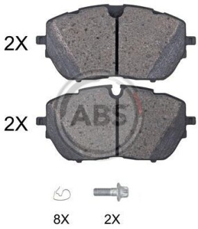 Гальмівні колодки дискові A.B.S. - A.B.S. 35102