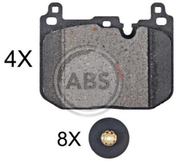 Комплект гальмівних колодок - ((34106884224)) A.B.S. 35117