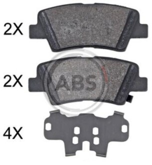 Гальмівні колодки дискові A.B.S. - A.B.S. 35133