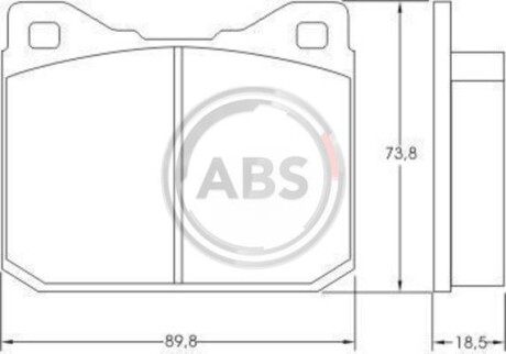 Гальмівні колодки перед. LT 28 -96 - (0004206320, 0004206420, 0004206520) A.B.S. 36104