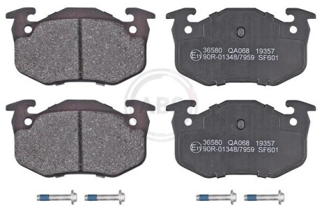 Комплект тормозных колодок, дисковый тормоз - A.B.S. 36580