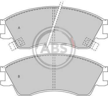 Комплект гальмівних колодок - A.B.S. 36738