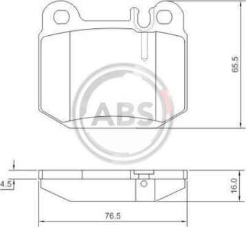 Гальмівні колодки дискові (1 к-т) A.B.S. - A.B.S. 37194