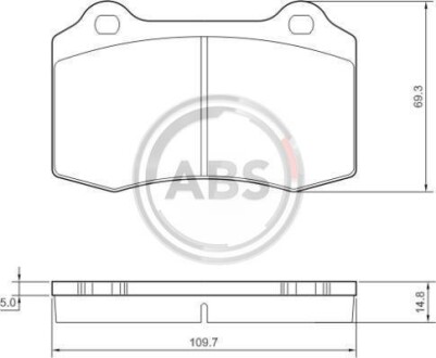 Гальмівні колодки дискові A.B.S. - (mxd2750aa, jlm21282, c2c8361) A.B.S. 37388