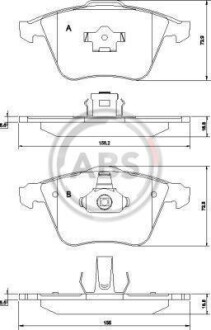 Гальмівні колодки дискові A.B.S. - A.B.S. 37464