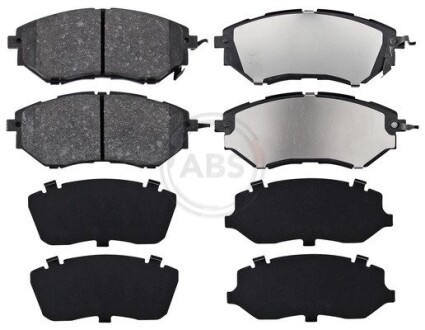 Гальмівні колодки пер. Subaru Legacy IV/Outback 03- (akebono) - (26296AG010, 26296AG030, 26296AG050) A.B.S. 37502 (фото 1)